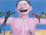 Yue Minjun Famous Paintings - The Scarecrow